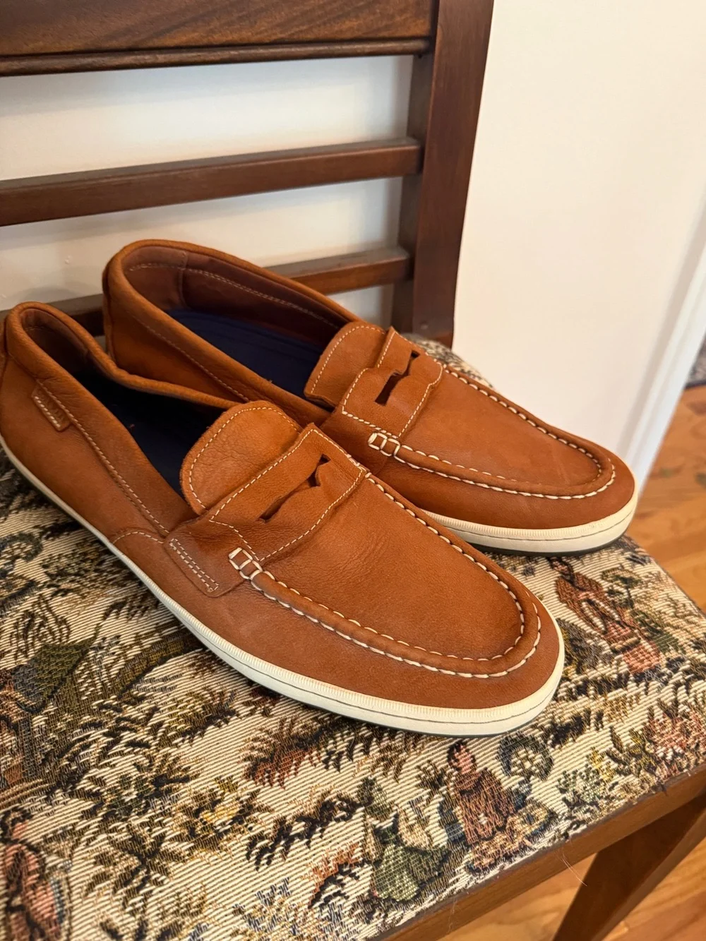Cole Haan Grand Men’s 11.5 Nantucket Brown Leather Penny Loafer Sneaker Slip On
